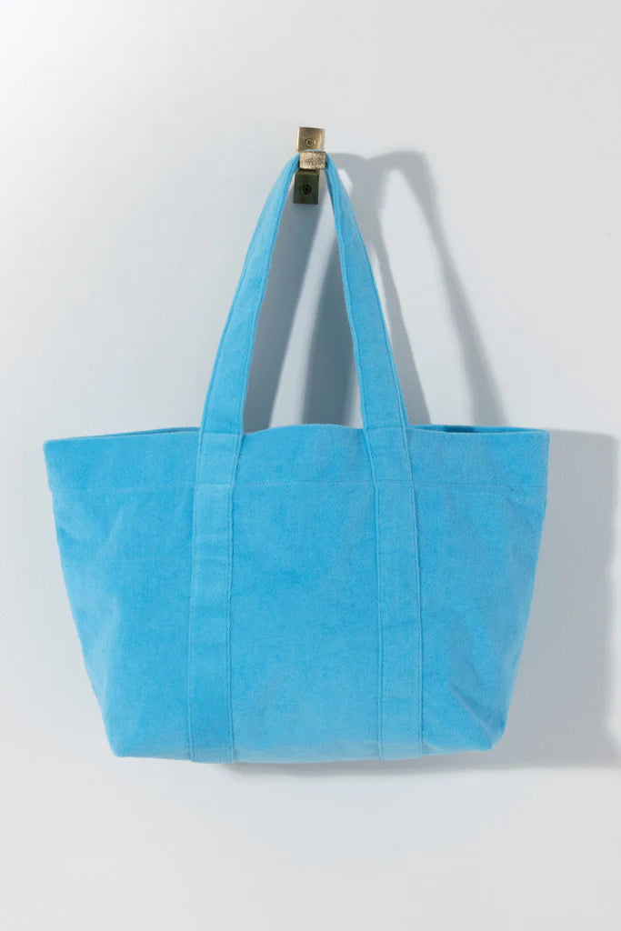 Turquoise Terry Tote - Personalization Included