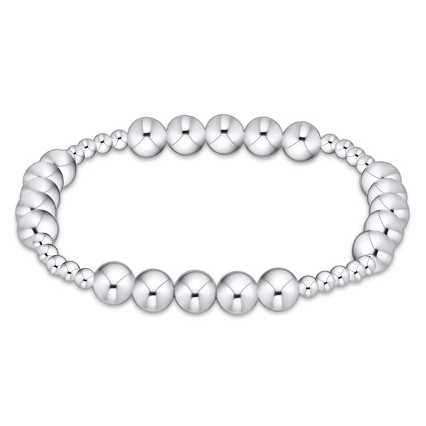 Classic Blissful Pattern 3mm Bead Bracelet - 6mm Gold main image 0