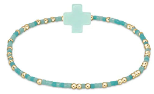 egirl Hope Unwritten Signature Cross Bracelet - Mint To Be