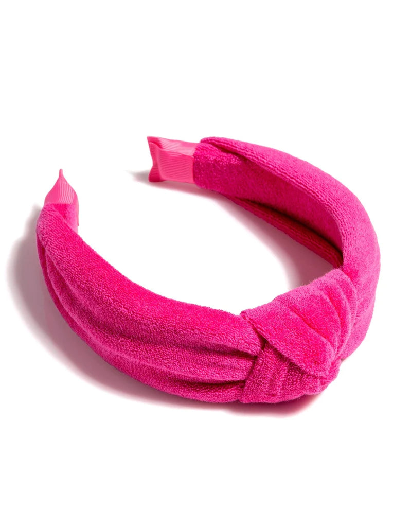 Fuchsia Terry Knotted Headband