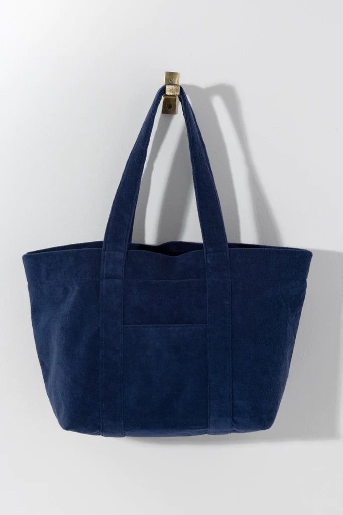 Navy Terry Tote - Personalization Included