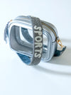 Silver Sports Beaded Bag Strap
