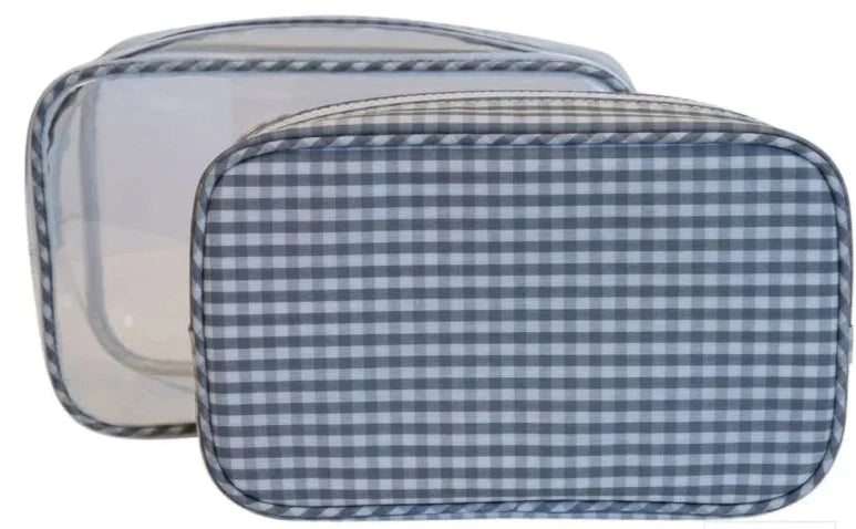 TRVL Duo Clear Grey Gingham - Personalization Included