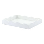 White 11x8 Scalloped Tray - Personalization Temporarily Unavailable (see description for details)