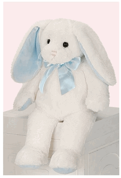 Blue Floppy Eared Bunny - Blue - Personalization Available
