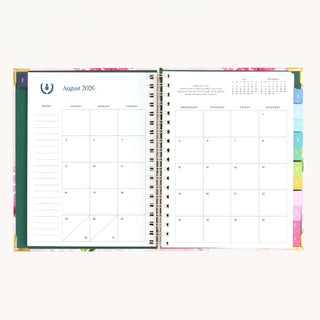 Blushed Hydrangea Spiral Weekly Planner - J.A. Whitney