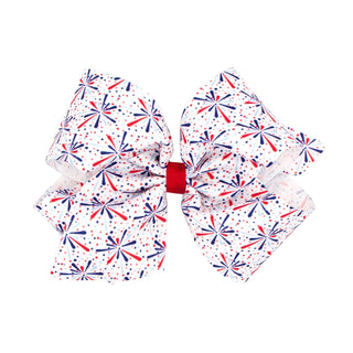 Fireworks Print King Bow - J.A. Whitney