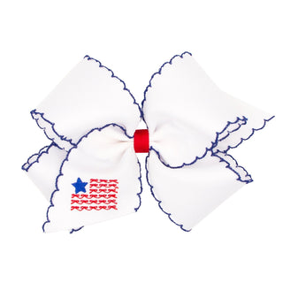 White w/ Flag King Bow - J.A. Whitney
