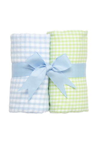 Train Set of 2 Burp Cloths (Personalization Included)