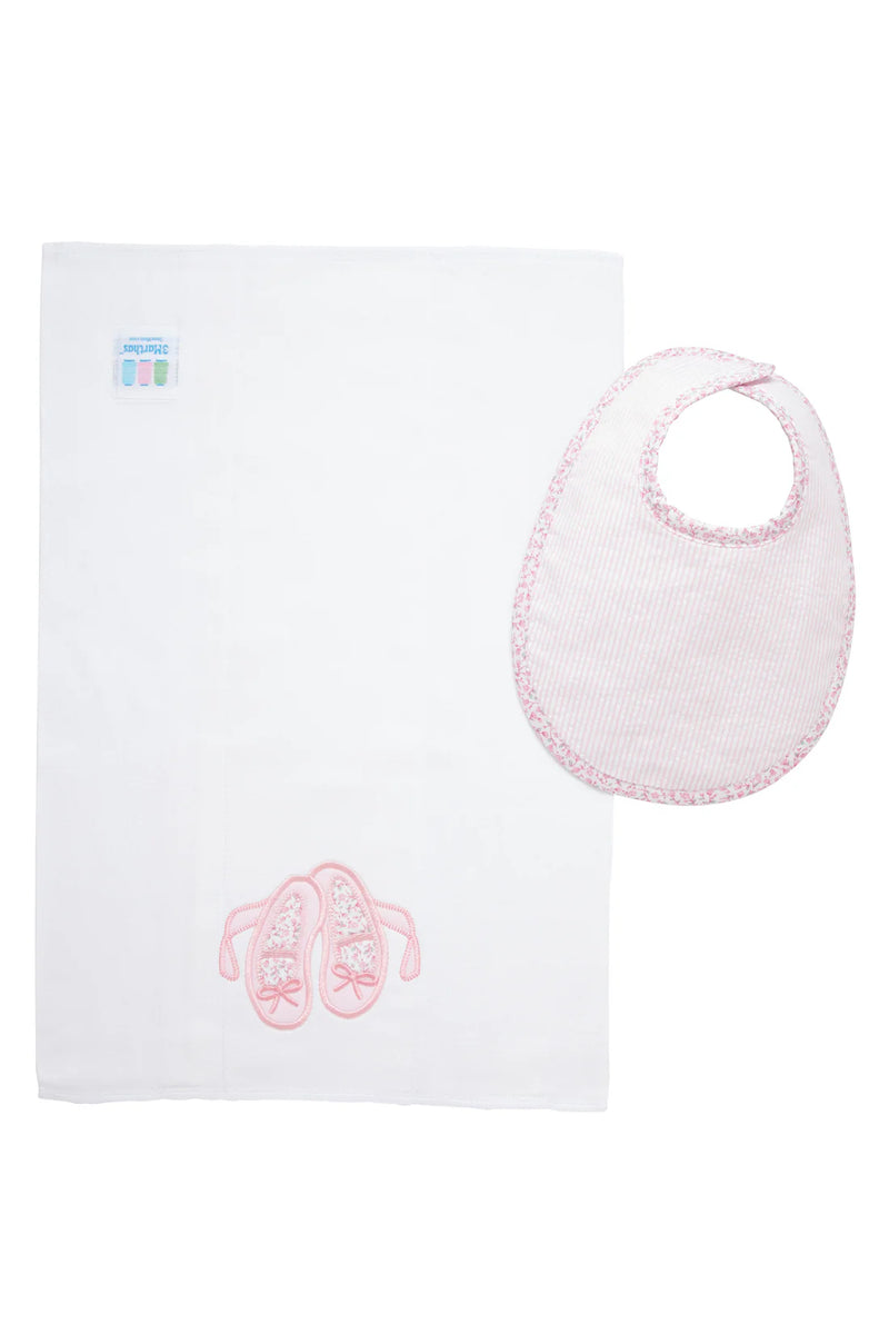 Ballet Box Set: Burp Pad & Bib (Personalization Included)