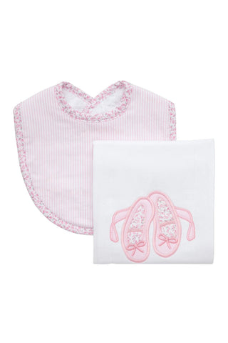 Ballet Box Set: Burp Cloth & Bib (Personalization Included) - J.A. Whitney