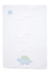 Blue Dino Applique Burp Cloth (Personalization Included)