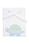Blue Dino Applique Burp Cloth (Personalization Included)