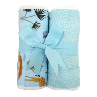 Giraffe Set of 2 Burp Cloths (Personalization Included)