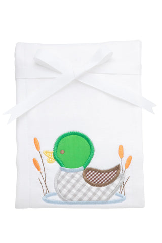 Mallard Applique Burp Cloth (Personalization Included)