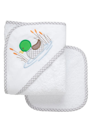 Mallard Box Hooded Towel Set (Personalization Included)