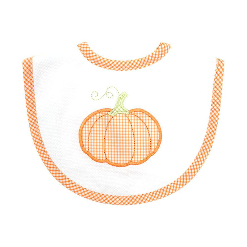 Orange Pumpkin Bib (Personalization Included)