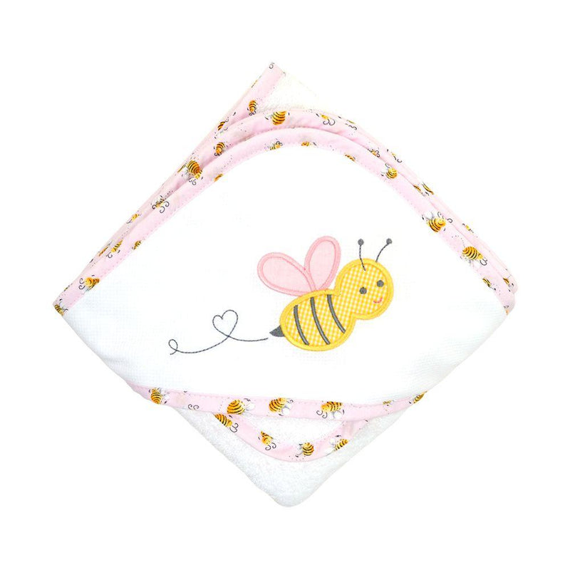 Pink Bee Box Hooded Towel Set (Personalization Included)