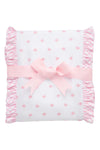Pink Bow Fancy Fabric Burp (Personalization Included)