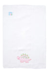 Pink Dino Applique Burp Cloth (Personalization Included)
