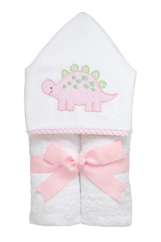 Pink Dino Everykid Towel (Personalization Included) - J.A. Whitney