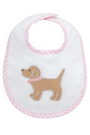 Pink Lab Puppy Bib (Personalization included)