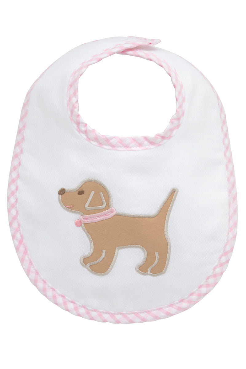 Pink Lab Puppy Bib (Personalization included)
