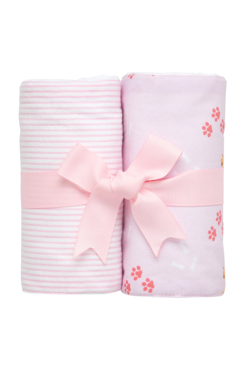 Pink Lab Puppy Set of 2 Burps (Personalization Included)