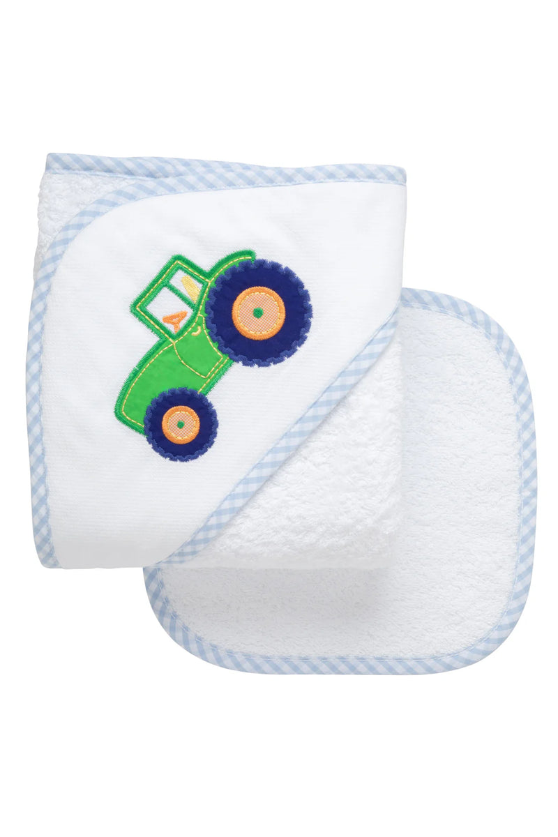 Tractor Box Hooded Towel Set (Personalization Included)