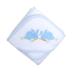 Blue Bunny Box Hooded Towel Set (Personalization Included)