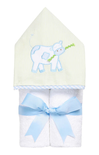 Blue Cow Everykid Towel (Personalization Included) - J.A. Whitney