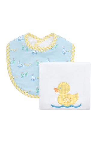 Duck Box Set: Burp Cloth & Bib (Personalization Included)