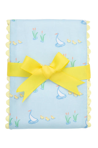 Duck Fancy Fabric Burp Cloth (Personalization Included)