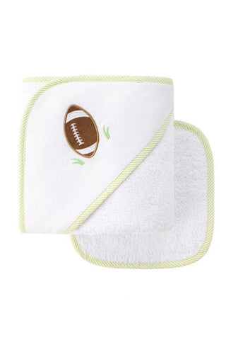 Football Box Hooded Towel Set (Personalization Included) - J.A. Whitney