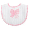 Pink Bow Bib (Personalization included)