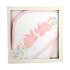 Pink Bunny Box Hooded Towel Set (Personalization Included)