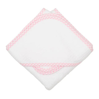 Pink Check Box Hooded Towel Set (Personalization Included) - J.A. Whitney