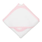 Pink Check Box Hooded Towel Set (Personalization Included)
