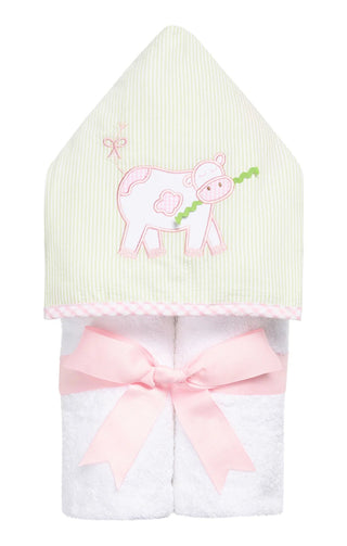 Pink Cow Everykid Towel (Personalization Included) - J.A. Whitney