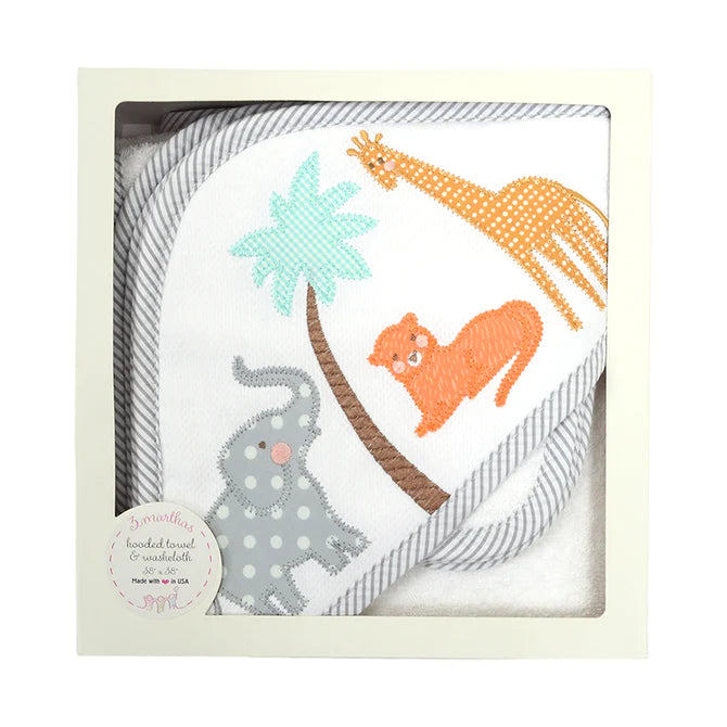 Safari Box Hooded Towel Set (Personalization Included)