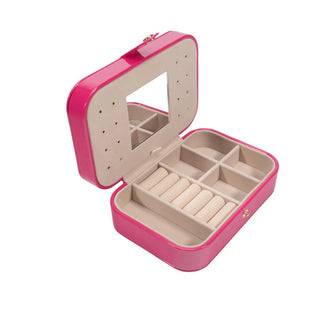 Fuchsia Pearl Travel Jewelry Organizer - J.A. Whitney