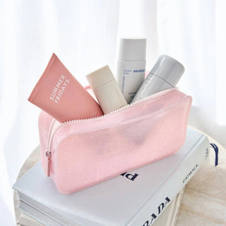 Ballet Pink Twinkle Jelly Make Up Bag - J.A. Whitney