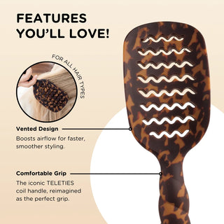 Vented Brush - Tortoise