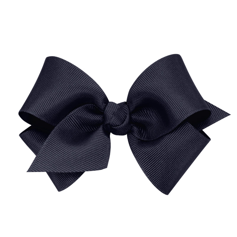 Small Navy Bow w/ Knot Wrap
