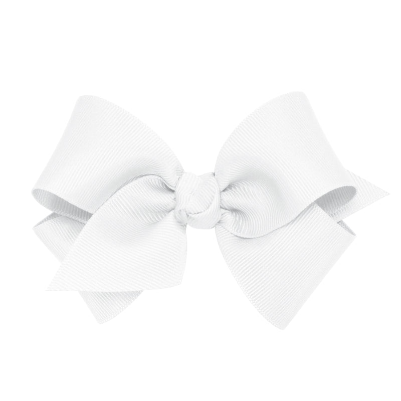 Small White Bow w/ Knot Wrap