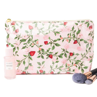 Botanical Berry Clear Coated Travel Cosmetic Case (Personalization Included) - J.A. Whitney