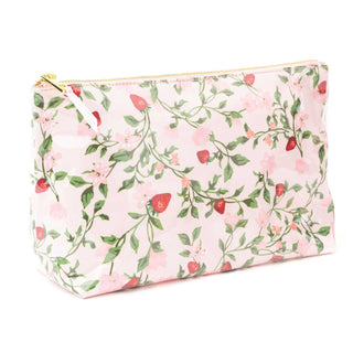 Botanical Berry Clear Coated Travel Cosmetic Case (Personalization Included) - J.A. Whitney