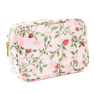 Botanical Berry Coated Rectangular Cosmetic Case (Personalization Included) - J.A. Whitney