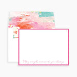 Pink May Angels Surround You Always Notecards