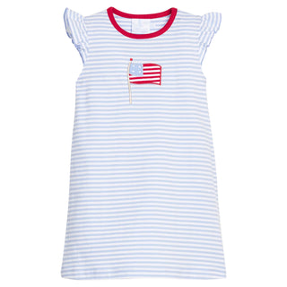 Little English Flag Applique Tilly Dress
